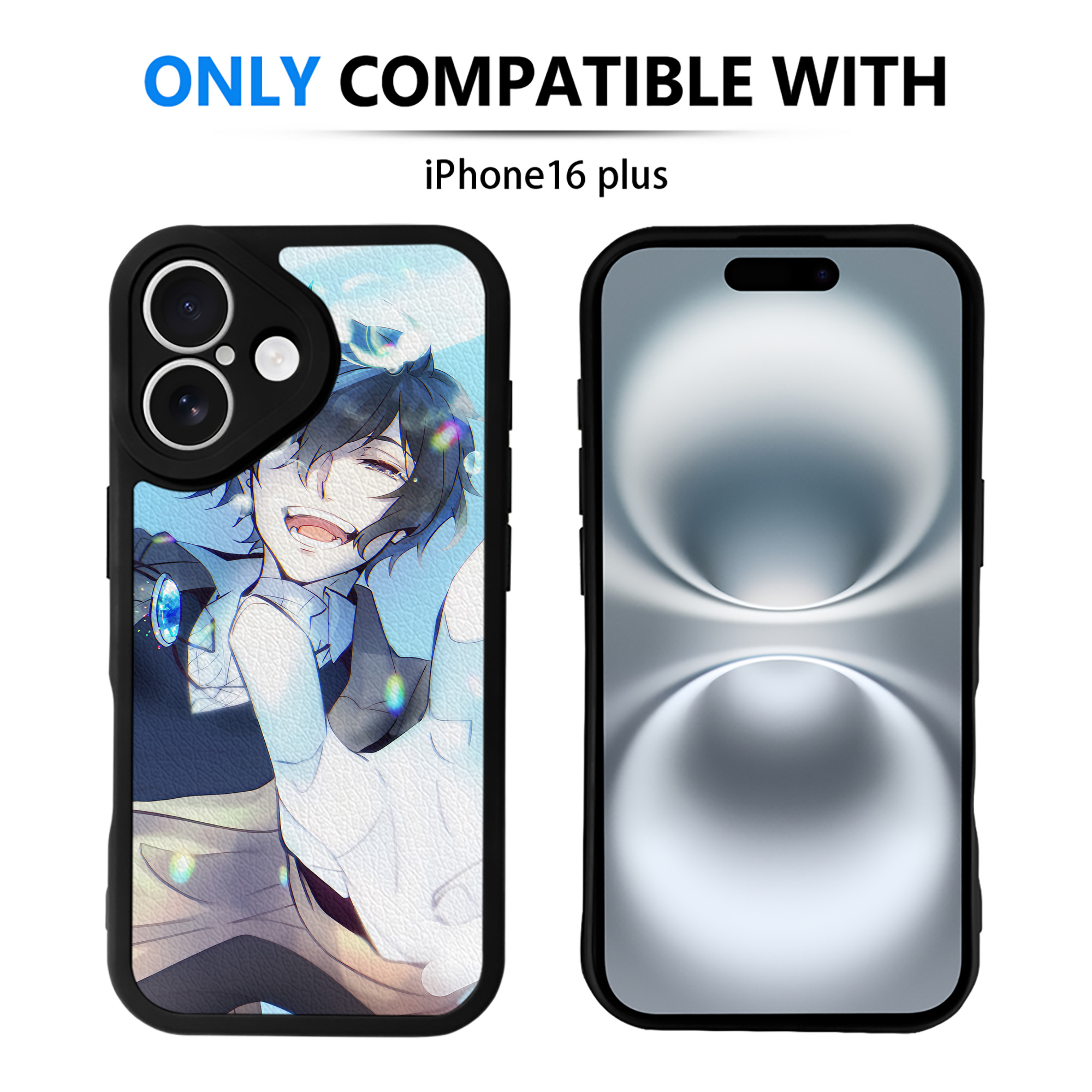 （画像用） 文豪ストレイドッグス Bungo Stray Dogs 【iPhone 16シリーズ対応】シリコンスマホケース（レザー調） 材質：シリコン